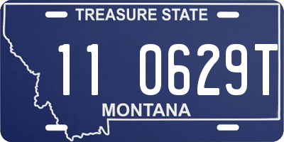 MT license plate 110629T