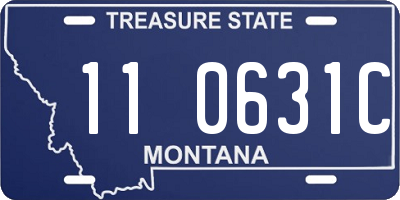 MT license plate 110631C