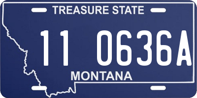 MT license plate 110636A