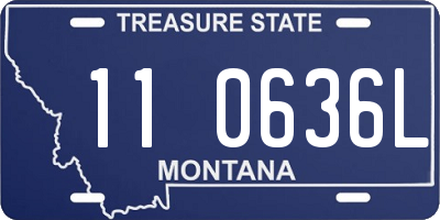 MT license plate 110636L