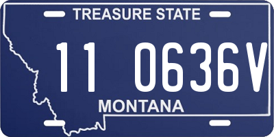 MT license plate 110636V