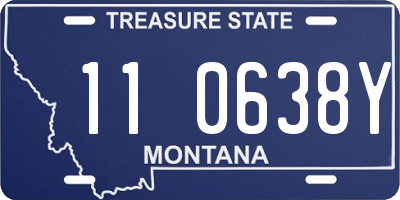 MT license plate 110638Y