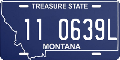 MT license plate 110639L