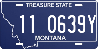 MT license plate 110639Y