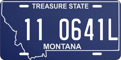 MT license plate 110641L