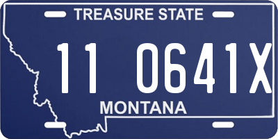 MT license plate 110641X