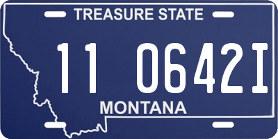 MT license plate 110642I