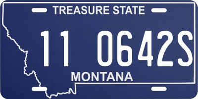 MT license plate 110642S