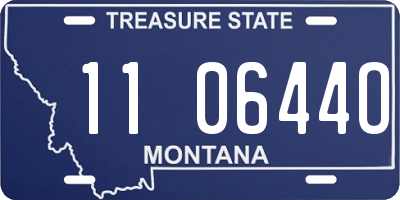 MT license plate 110644O