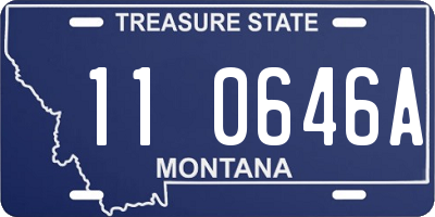 MT license plate 110646A