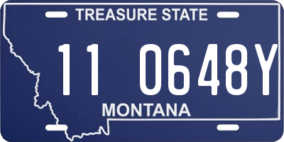 MT license plate 110648Y