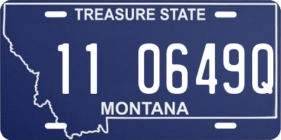 MT license plate 110649Q