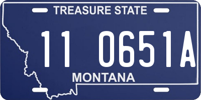 MT license plate 110651A