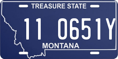 MT license plate 110651Y