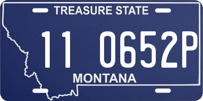 MT license plate 110652P