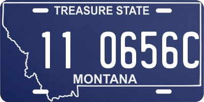 MT license plate 110656C