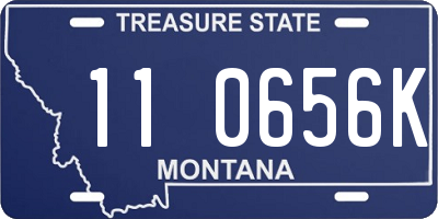 MT license plate 110656K