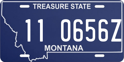 MT license plate 110656Z