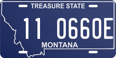 MT license plate 110660E