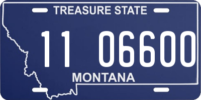 MT license plate 110660O