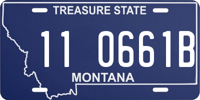 MT license plate 110661B