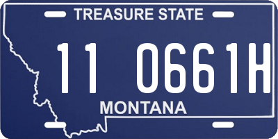 MT license plate 110661H