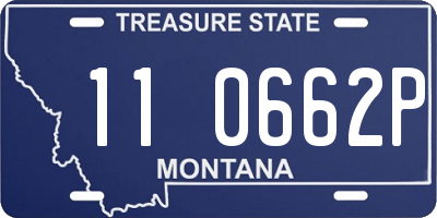 MT license plate 110662P