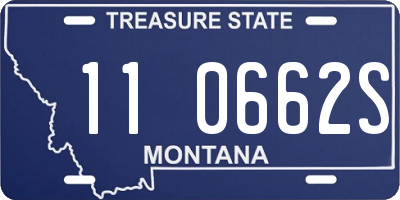 MT license plate 110662S