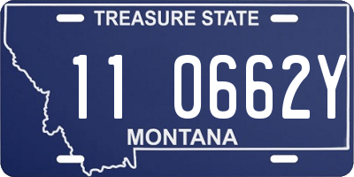 MT license plate 110662Y