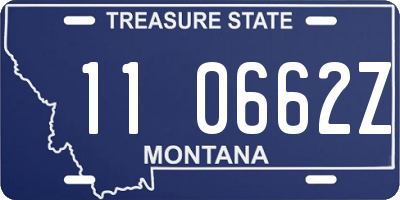 MT license plate 110662Z