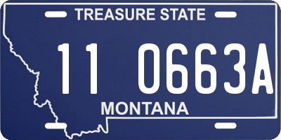 MT license plate 110663A