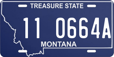 MT license plate 110664A