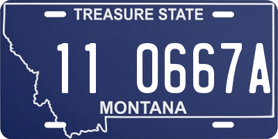 MT license plate 110667A