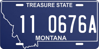 MT license plate 110676A