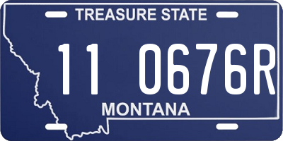 MT license plate 110676R