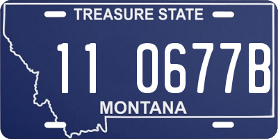 MT license plate 110677B