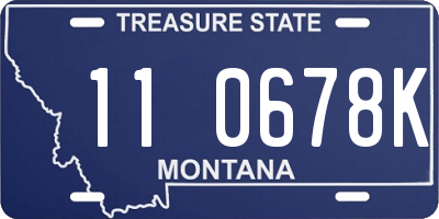 MT license plate 110678K