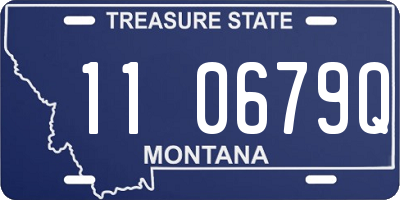 MT license plate 110679Q