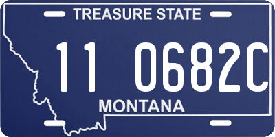 MT license plate 110682C
