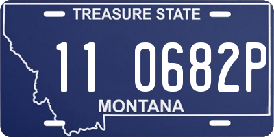MT license plate 110682P