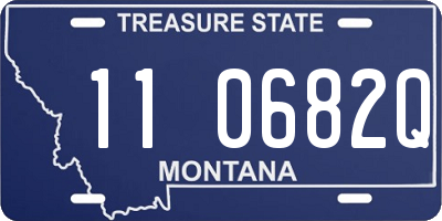 MT license plate 110682Q