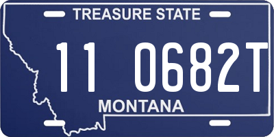 MT license plate 110682T