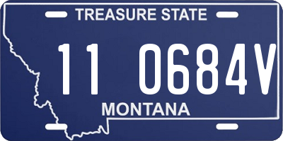 MT license plate 110684V