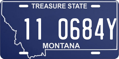 MT license plate 110684Y