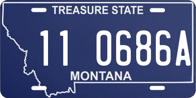 MT license plate 110686A