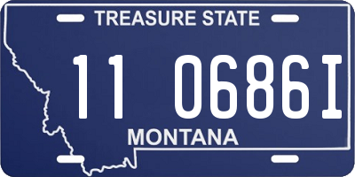 MT license plate 110686I