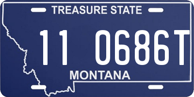 MT license plate 110686T