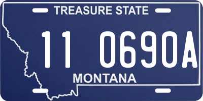 MT license plate 110690A