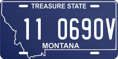 MT license plate 110690V