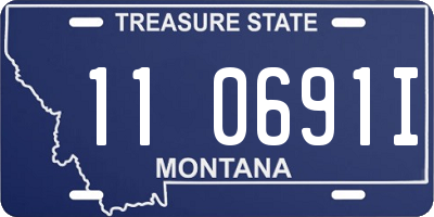 MT license plate 110691I